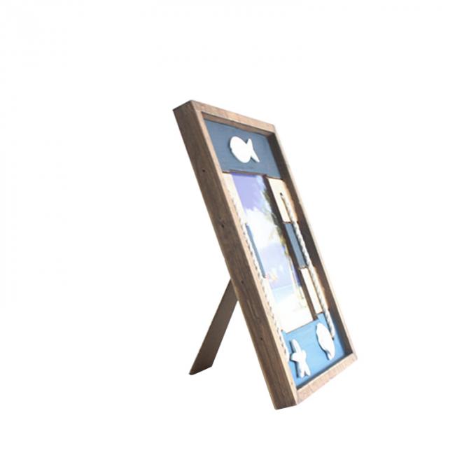Bois solide européen méditerranéen de la maison 3D de souvenir de ventes en gros rétro de décoration de cadre fait sur commande de touristes créatif fait sur commande de photo