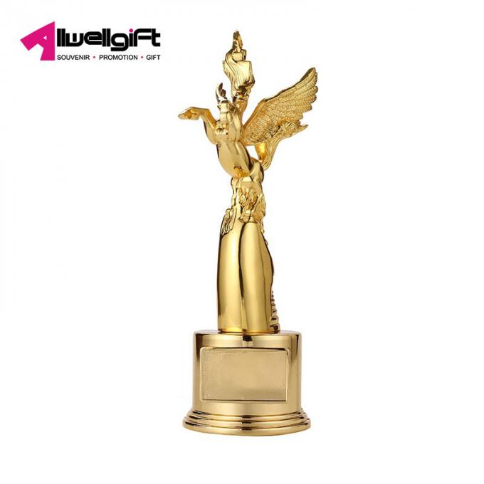 Les ornements chauds de haute qualité de trophée en métal de la vente 3d Pegasus personnalisent le cadeau d'entreprise en métal de trophée de récompenses de cheval en métal fait sur commande de forme