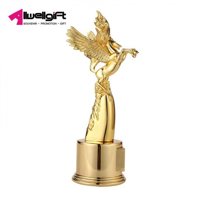 Les ornements chauds de haute qualité de trophée en métal de la vente 3d Pegasus personnalisent le cadeau d'entreprise en métal de trophée de récompenses de cheval en métal fait sur commande de forme