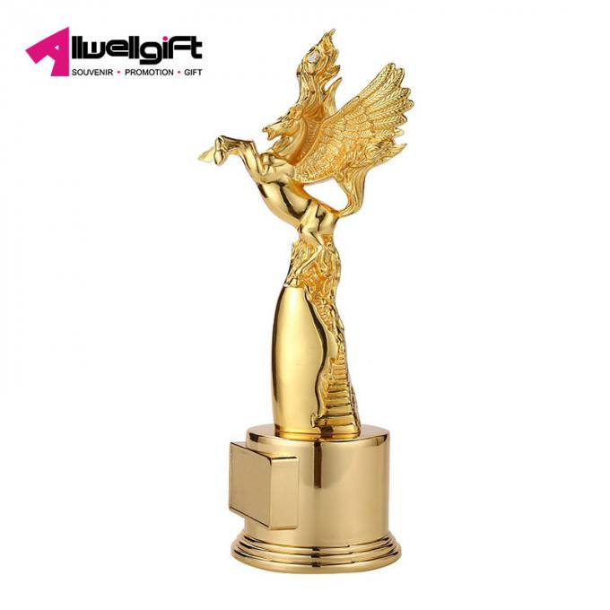 Les ornements chauds de haute qualité de trophée en métal de la vente 3d Pegasus personnalisent le cadeau d'entreprise en métal de trophée de récompenses de cheval en métal fait sur commande de forme