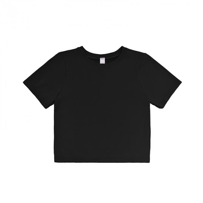 Les femmes de T-shirt de pull de broderie de fleur de cou d'O desserrent la douille courte rose causale pique le nouveau dessus de coton de l'été 2021