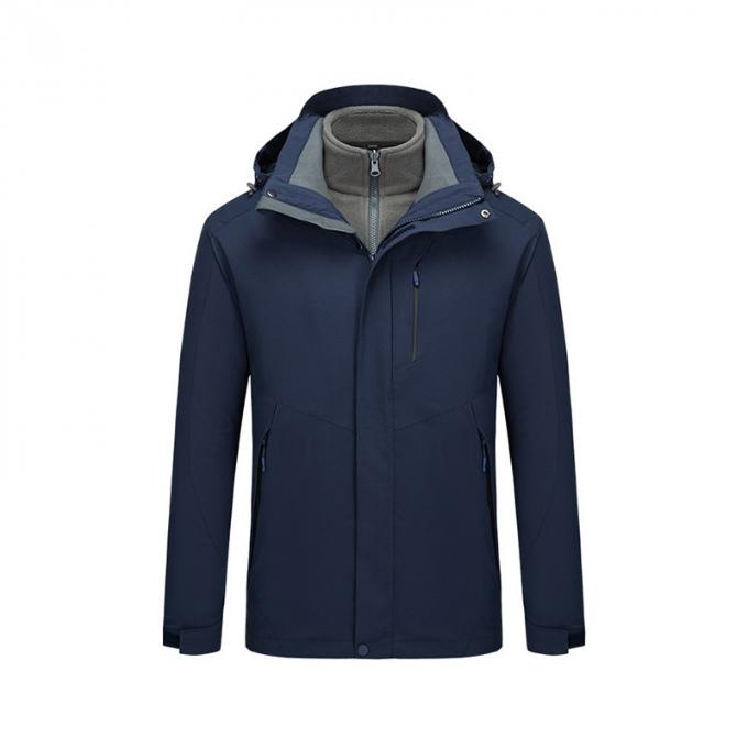 Habillement thermique protégeant du vent mol d'armée de Shell Casual Hooded Jacket Men d'uniforme de veste d'ouatine