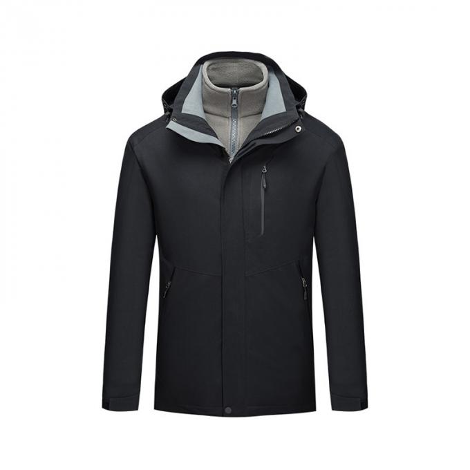 Habillement thermique protégeant du vent mol d'armée de Shell Casual Hooded Jacket Men d'uniforme de veste d'ouatine