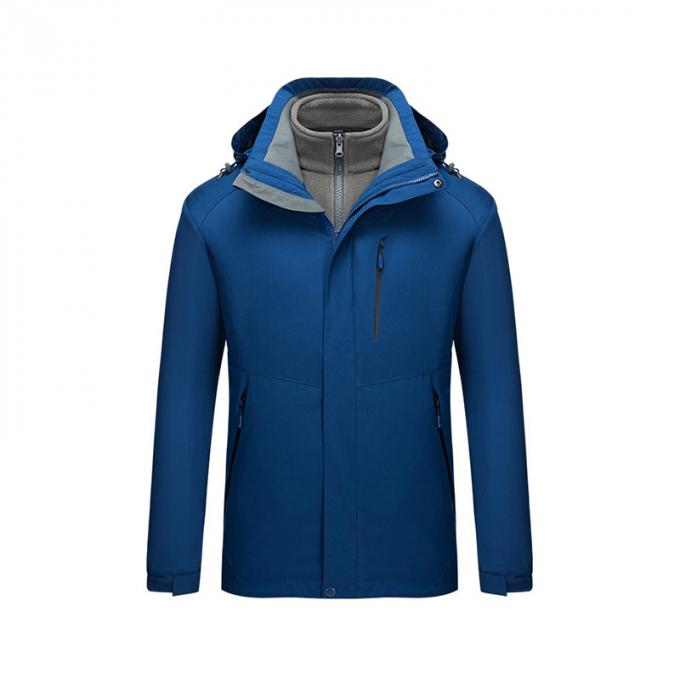 Habillement thermique protégeant du vent mol d'armée de Shell Casual Hooded Jacket Men d'uniforme de veste d'ouatine