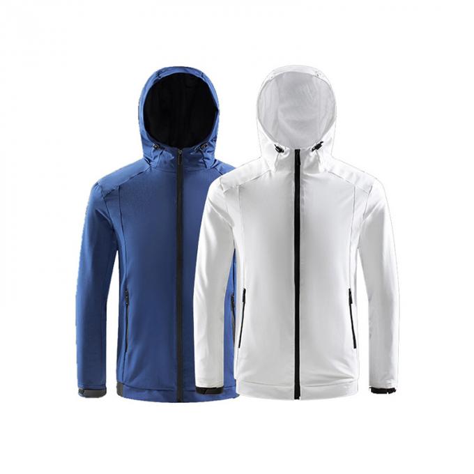 Les femmes à séchage rapide d'hommes de vêtements de nouvel anorak imperméabilisent le manteau de hausse léger de veste à capuchon protégeant du vent de sports en plein air