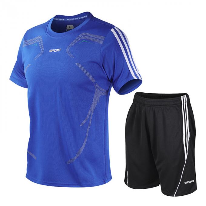 le football du football de la jeunesse folâtre la douille courte de costumes de GYMNASE d'habillement 5XL fait sur commande plus le T-shirt de taille
