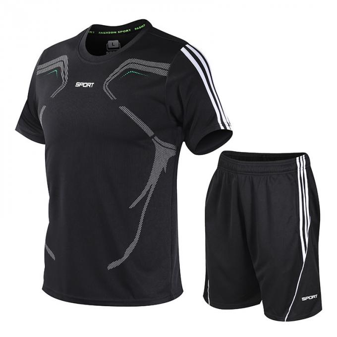 le football du football de la jeunesse folâtre la douille courte de costumes de GYMNASE d'habillement 5XL fait sur commande plus le T-shirt de taille