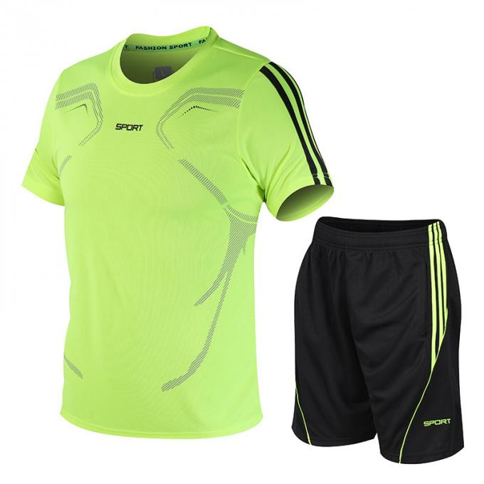 le football du football de la jeunesse folâtre la douille courte de costumes de GYMNASE d'habillement 5XL fait sur commande plus le T-shirt de taille