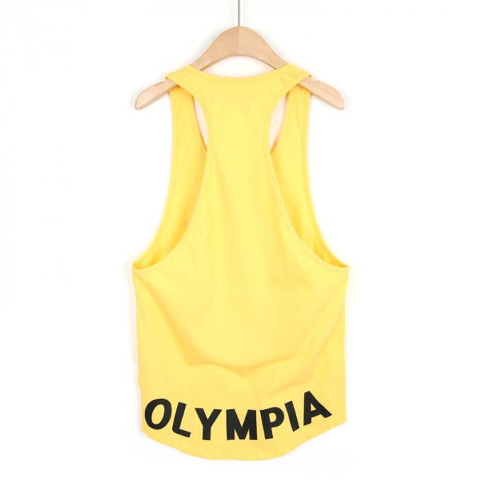 Les sports en gros faits sur commande de gymnase de forme physique d'hommes de bodybuilding échouent les vêtements à séchage rapide supérieurs de séance d'entraînement d'élasticité colorée de gymnase