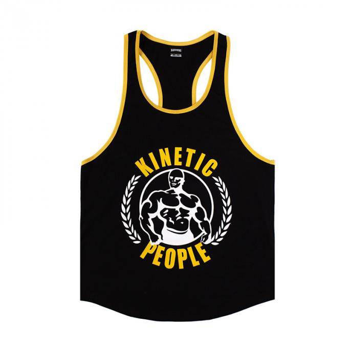 Les gymnases de Stringer Fitness Mens de bodybuilding de nouveau venu échouent la séance d'entraînement supérieure de gilet de muscle font juste le tricot de vêtements de sport de gymnases