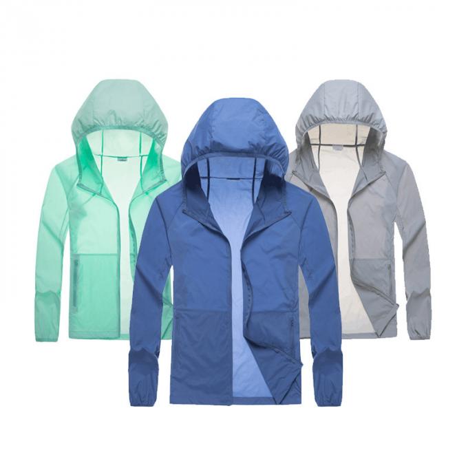 Habillement UV adapté aux besoins du client UV unisexe imperméable extérieur douille bon marché chaude de vente de longue