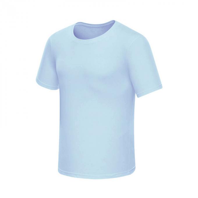 coutume personnalisée parcou en gros de blanc de T-shirt de 100%cotton 180g