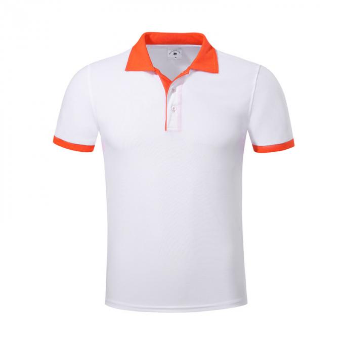 Poly nouveau T-shirt de logo adapté aux besoins du client de revers de cou de tortue de douille de short de style par polo unisexe