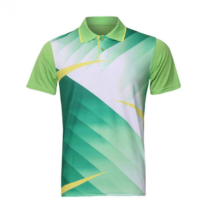 D'hommes colorés imprimés de plein le tee-shirt solide de bowling polo mûr de mode