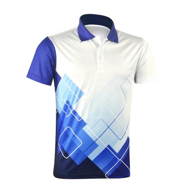 D'hommes colorés imprimés de plein le tee-shirt solide de bowling polo mûr de mode