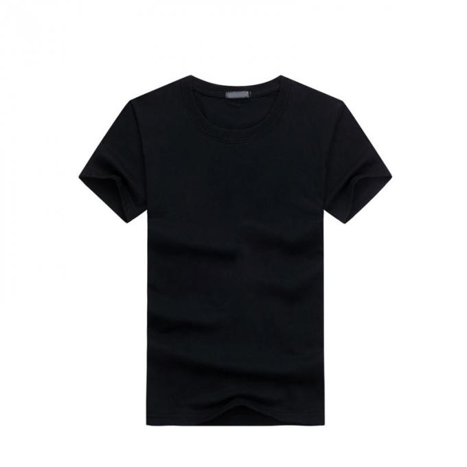 T-shirt pur fait sur commande de couleur de culture d'entreprise de LOGO de vêtements de club de service des douanes de chemise de la publicité de cou de rond de classe du coton DIY