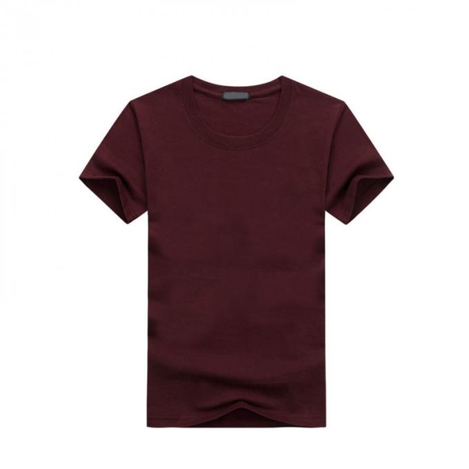 T-shirt pur fait sur commande de couleur de culture d'entreprise de LOGO de vêtements de club de service des douanes de chemise de la publicité de cou de rond de classe du coton DIY