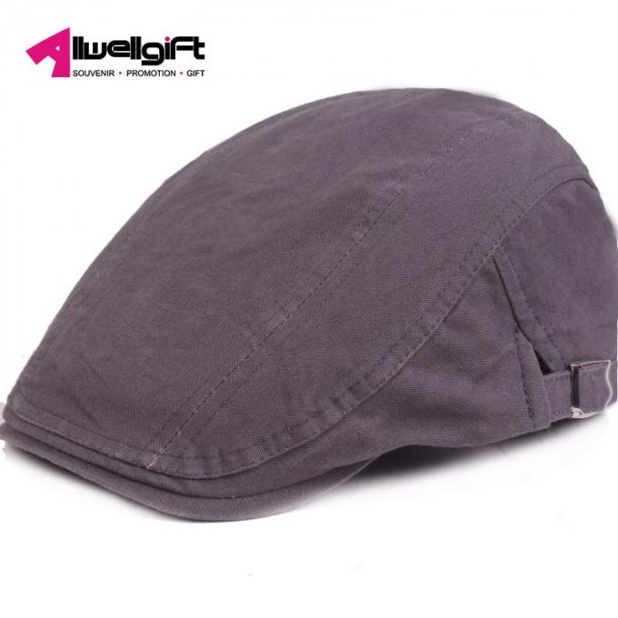 Chapeaux en avant de pare-soleil de couleur solide de bérets de promotion de rétro voyage unique occasionnel classique unisexe de coton
