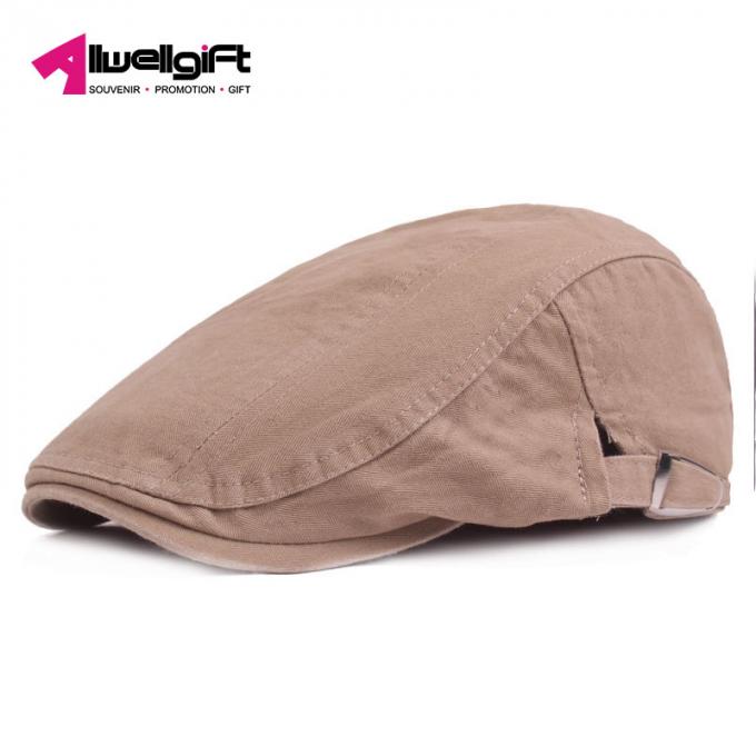 Chapeaux en avant de pare-soleil de couleur solide de bérets de promotion de rétro voyage unique occasionnel classique unisexe de coton