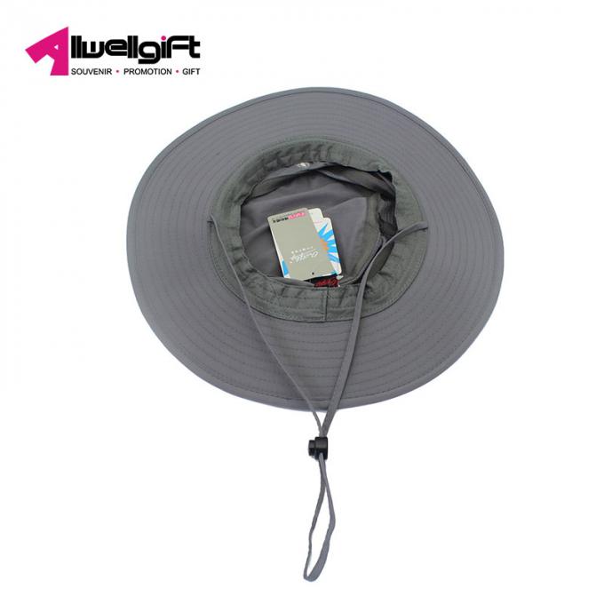 Chapeau UV de /Bucket de chapeau de pêche de coton de voyage de vacances de loisirs de chapeau de bain de protection de grands chapeaux unisexes d'été avec de la longue ficelle