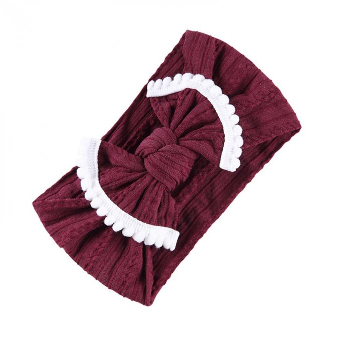 la main faite sur commande en gros de Bunny Ears de bande dessinée d'enfants de bandeau d'arc utilisent l'accessoire de cheveux d'enfants