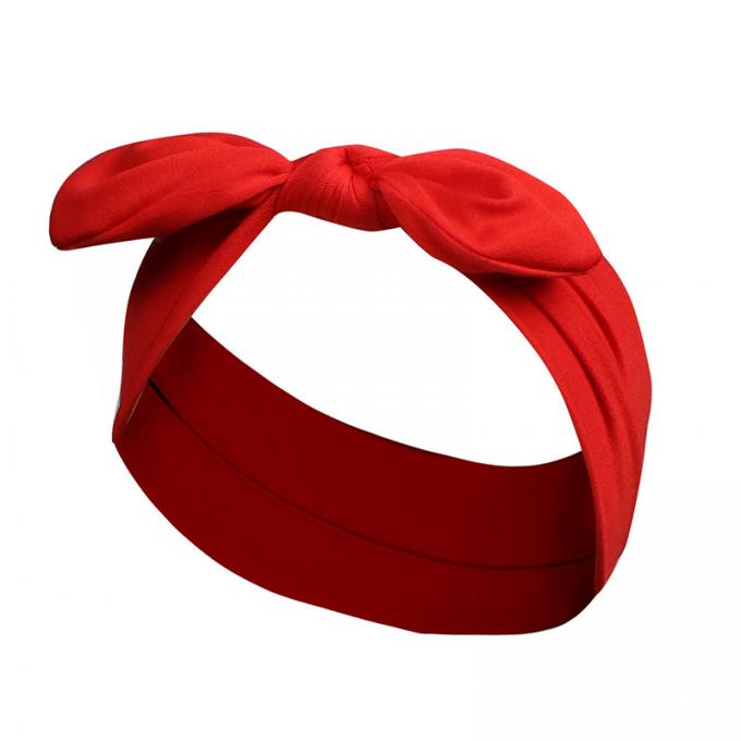 la main faite sur commande en gros de Bunny Ears de bande dessinée d'enfants de bandeau d'arc utilisent l'accessoire de cheveux d'enfants