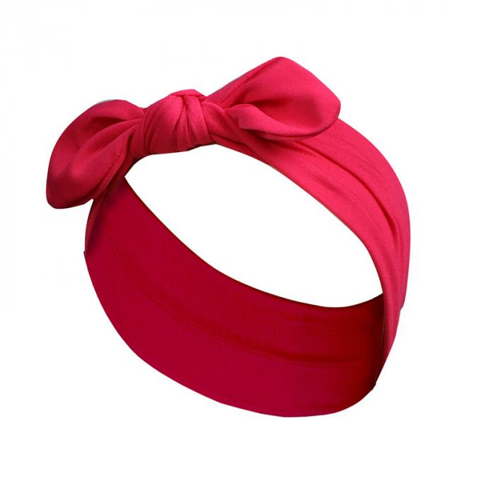 la main faite sur commande en gros de Bunny Ears de bande dessinée d'enfants de bandeau d'arc utilisent l'accessoire de cheveux d'enfants