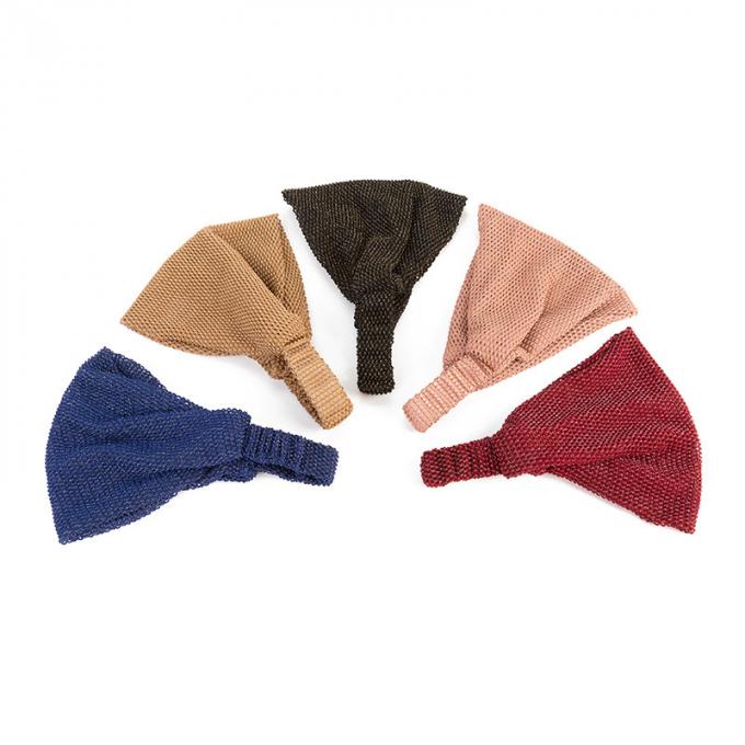 Le bandeau élastique fait sur commande de satin de Wideside de bandeau de sports de yoga de séance d'entraînement de femme de bandeau a sué les bandeaux sportifs extensibles