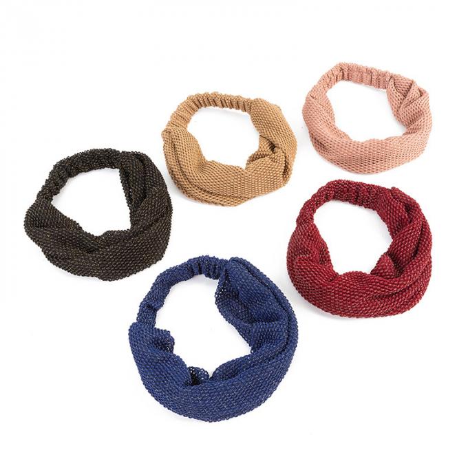 Le bandeau élastique fait sur commande de satin de Wideside de bandeau de sports de yoga de séance d'entraînement de femme de bandeau a sué les bandeaux sportifs extensibles