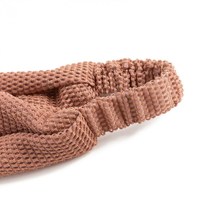 Le bandeau élastique fait sur commande de satin de Wideside de bandeau de sports de yoga de séance d'entraînement de femme de bandeau a sué les bandeaux sportifs extensibles