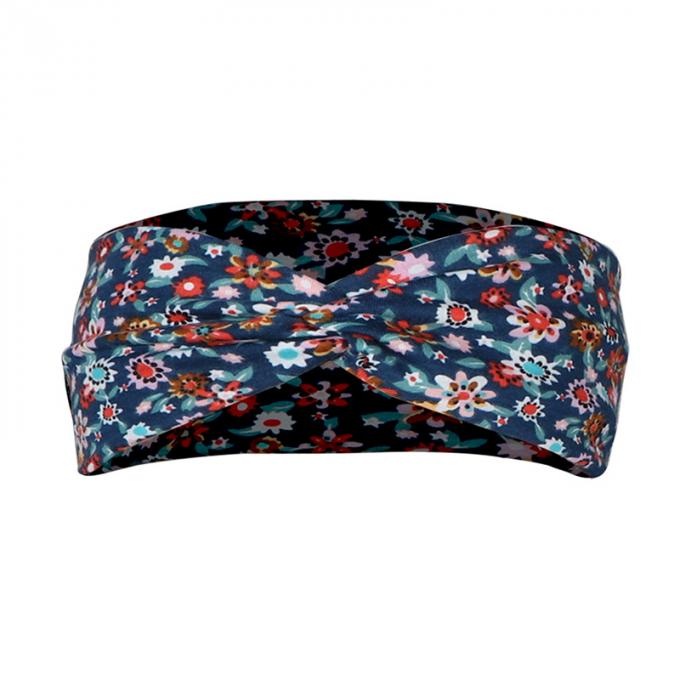 La fleur faite sur commande de mode imprimée pour modeler les cheveux nouveau-nés de bébé cintre les accessoires colorés de cheveux de femmes de bandeaux velus