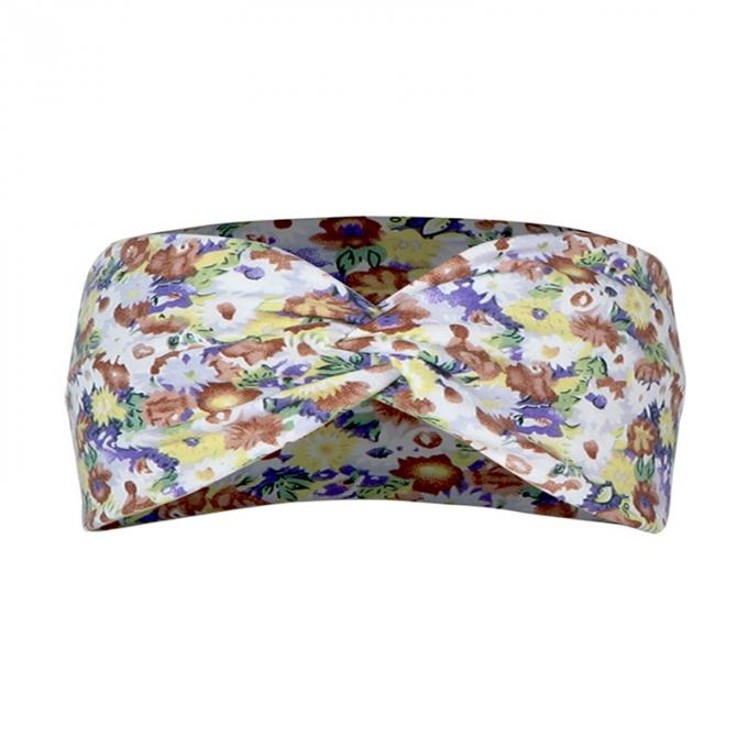La fleur faite sur commande de mode imprimée pour modeler les cheveux nouveau-nés de bébé cintre les accessoires colorés de cheveux de femmes de bandeaux velus