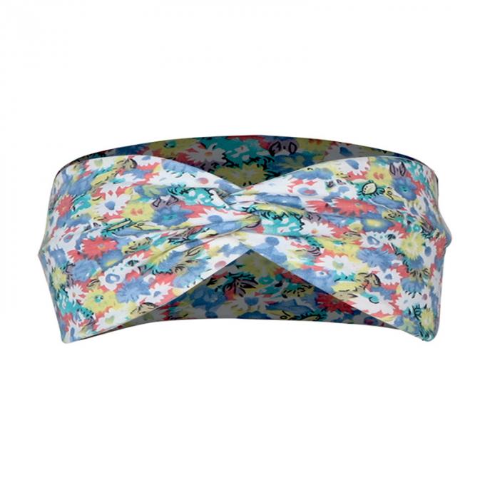 La fleur faite sur commande de mode imprimée pour modeler les cheveux nouveau-nés de bébé cintre les accessoires colorés de cheveux de femmes de bandeaux velus