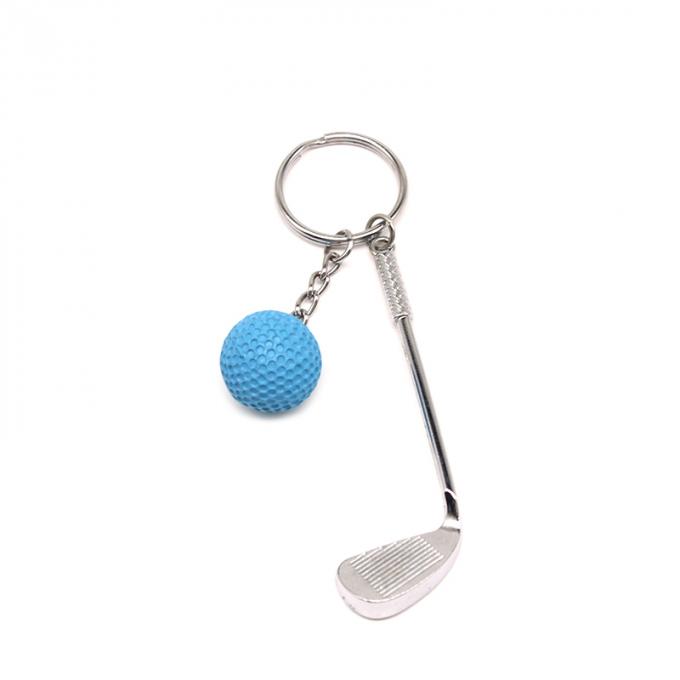 charme la chaîne principale faite sur commande mignonne de boule de golf de vente en gros en métal 3d