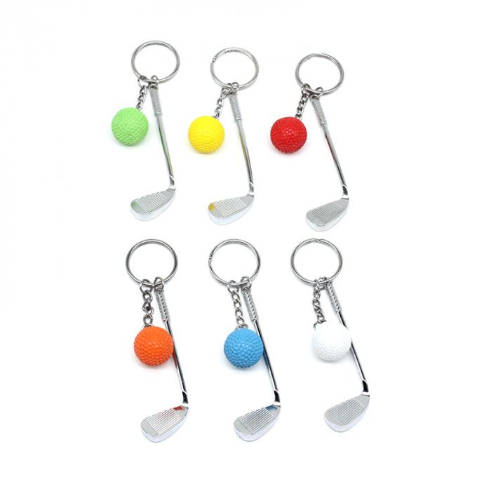 charme la chaîne principale faite sur commande mignonne de boule de golf de vente en gros en métal 3d