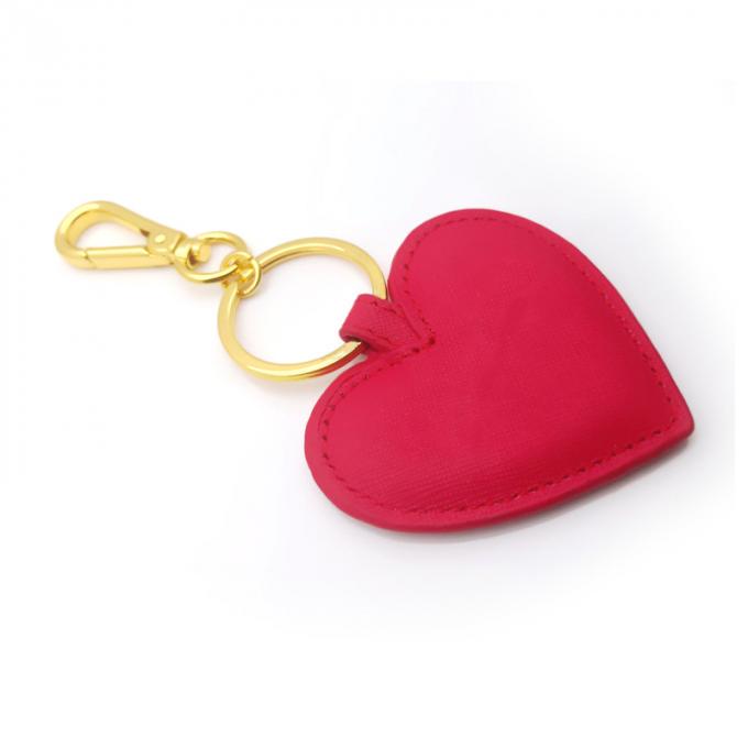 Chaîne principale en cuir en cuir de voiture en métal d'unité centrale de souvenir de nouvelle de mode de pêche forme innovatrice créative faite sur commande en gros de coeur