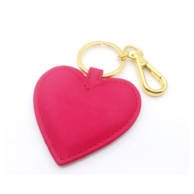 Chaîne principale en cuir en cuir de voiture en métal d'unité centrale de souvenir de nouvelle de mode de pêche forme innovatrice créative faite sur commande en gros de coeur