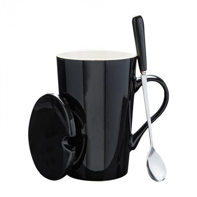 La coutume de haute qualité a imprimé 12 tasses en céramique de culbuteur de café de tasses de constellation avec de la matte de drinkware de couvercle et de cuillère multicolore