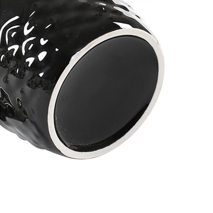 Le café en céramique drôle attaque l'ananas de porcelaine forment les tasses blanches noires de tasse avec de l'or manipulent le souvenir promotionnel plaqué de voyage