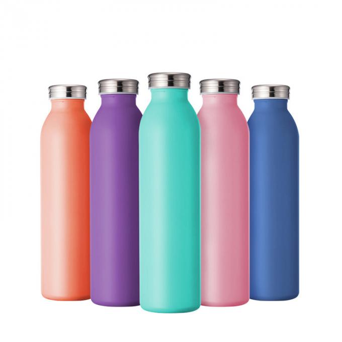Double bouteille d'eau d'acier inoxydable en métal de thermos de mur de la bouche BPA de fuite de vide libre potable large de preuve buvant avec des couvercles
