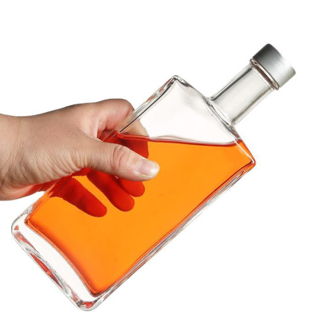Bouteille d'eau en verre avec le conteneur étanche réutilisable de couvercle large en plastique protecteur de bouche pour les sports et le voyage - BPA libre
