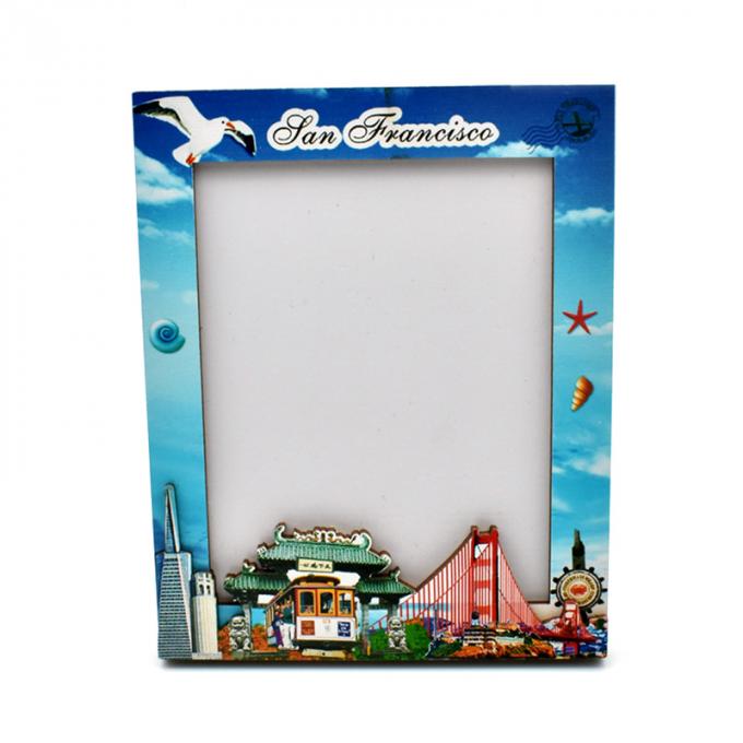 Cadre en bois de photo de décoration des Etats-Unis San Francisco Tourist de cadeau à la maison de souvenir