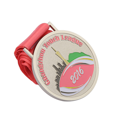Marathon Sport Custom Running Medal Hollow Ribbon Zinc Alloy