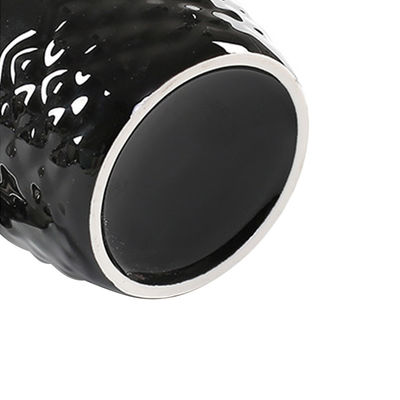 Funny Pineapple Shape Ceramic Coffee Mugs Porcelain Black White With Gold Handle Plated