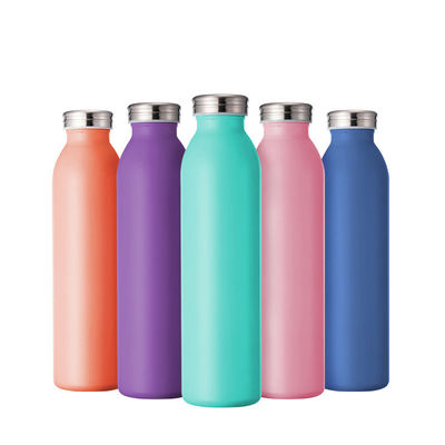 Wide Mouth Vacuum Custom Made Water Bottles Double Wall With Lids BPA Free