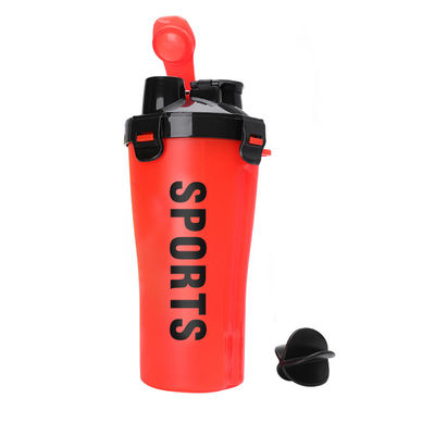 Double Mouthed Tumbler Protein Custom Made Water Bottles red PP+PE