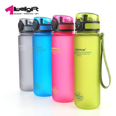 Colorful 500ML Sports Custom Made Drink Bottles With Dust Cover Matte For Girls
