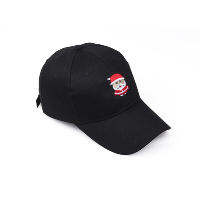 6 Panels Christmas Santa Claus Embroidery Baseball Hats With Adjustable Closure