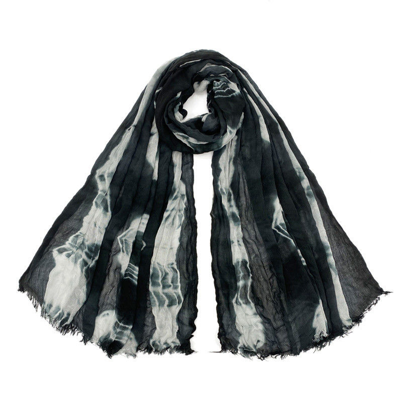 wholesales fashion head hijab custom logo tassels women silk scarves